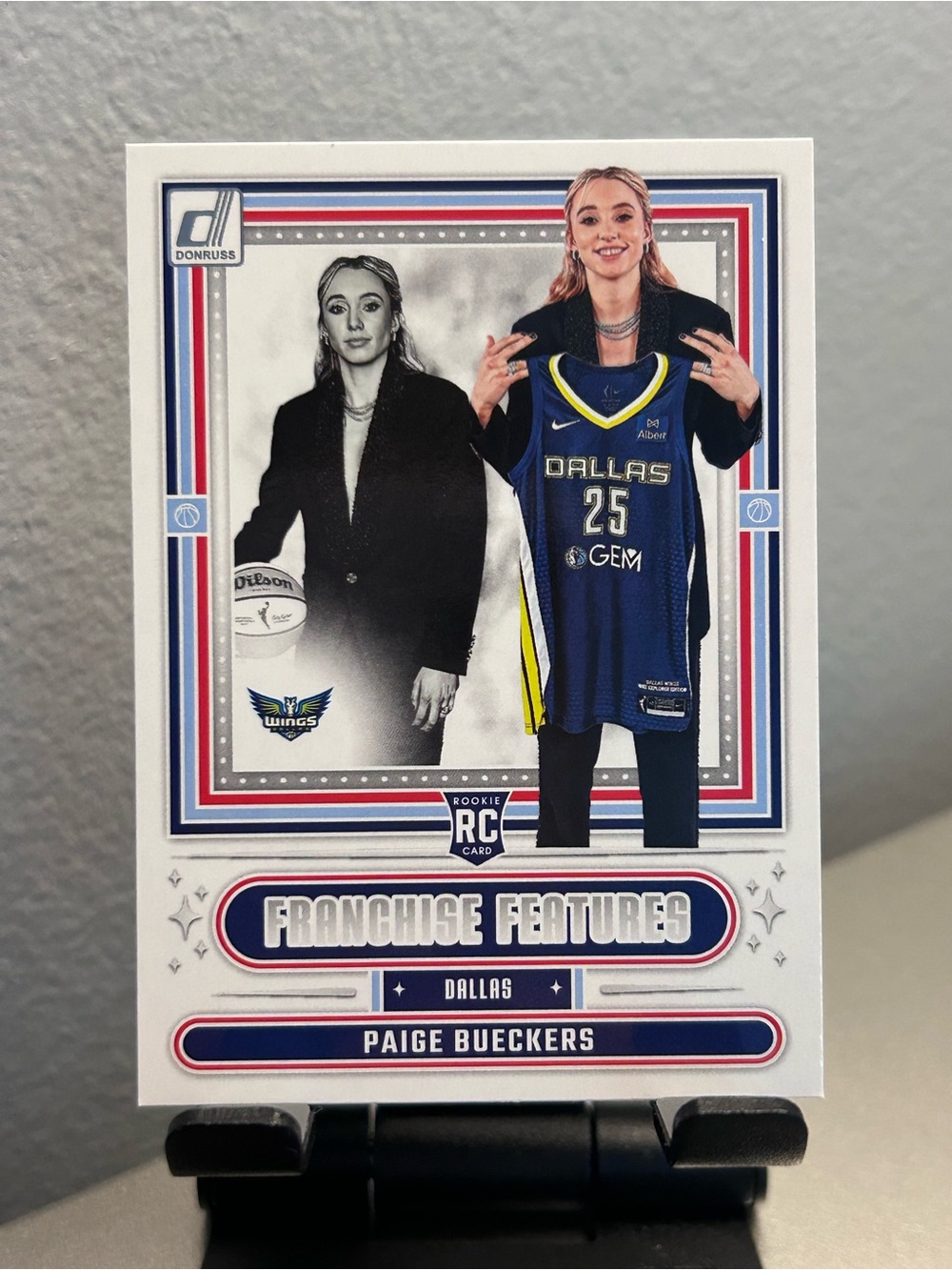 Panini Dallas Blue and White Franchise Features - Paige Bueckers Rookie